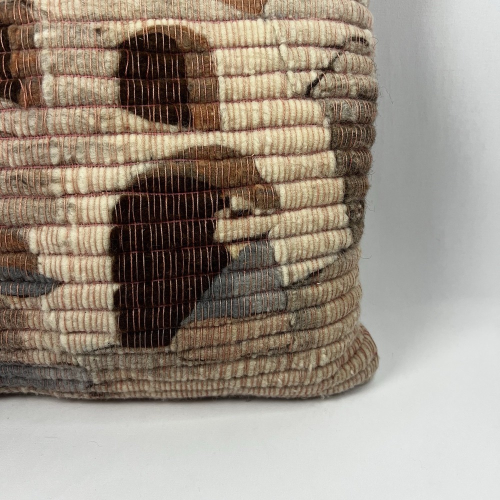 Vintage Raquel's Collection 100%‎ Wool Hand Woven Pillow 14X14 Peruvian Folk Art - Picture 2 of 7